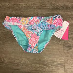 NWT Lilly Pulitzer Swim Bottoms Multi Splashdance Size 4